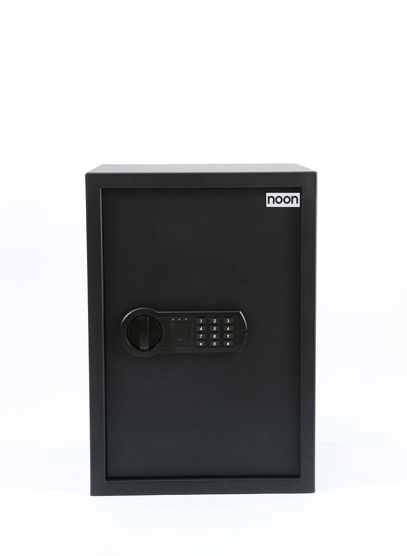 Noon East Large Safe Box with Digital Lock Key, Suitable for Home Office & Valuable Item Storage (Money. Documents, Passports) - 35x33x50 cm Size in Black - Image 1